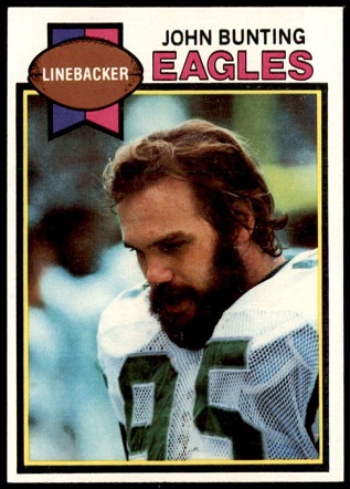 John Bunting 1979 Topps football card