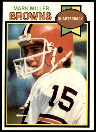 Mark Miller 1979 Topps football card