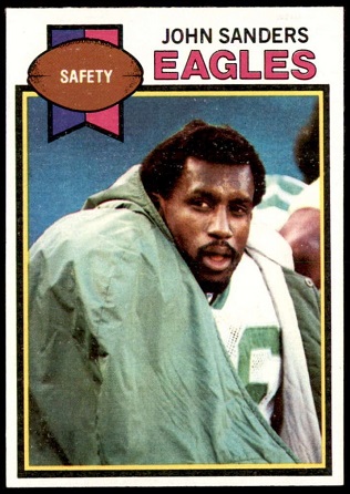 John Sanders 1979 Topps football card