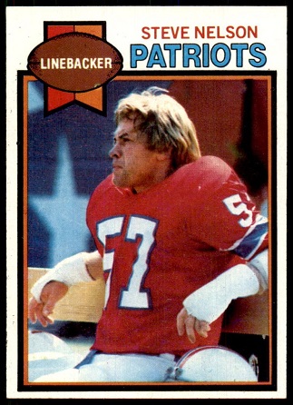 Steve Nelson 1979 Topps football card