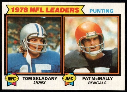 1978 NFL Leaders: Punting 1979 Topps football card