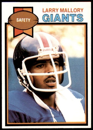 Larry Mallory 1979 Topps football card