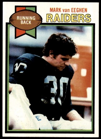 Mark Van Eeghen 1979 Topps football card