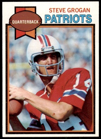 Steve Grogan 1979 Topps football card Steve Grogan 1979 Topps football card
