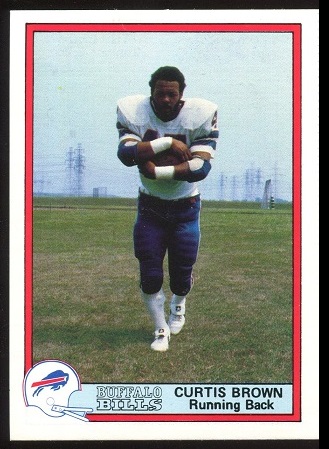 Curtis Brown 1980 Bells Bills football card