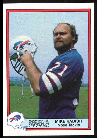 Mike Kadish 1980 Bells Bills football card
