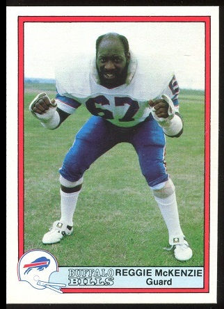 Reggie McKenzie 1980 Bells Bills football card