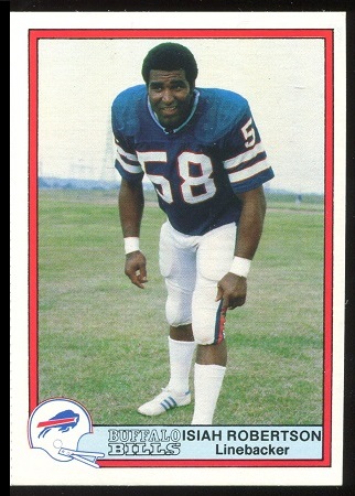 Isiah Robertson 1980 Bells Bills football card