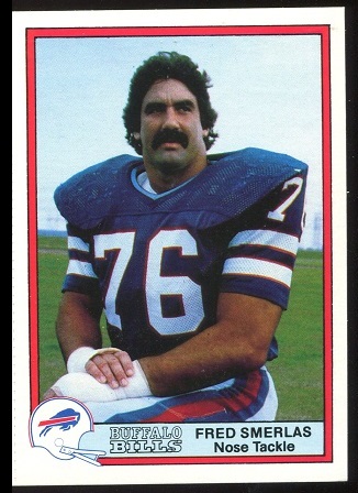 Fred Smerlas 1980 Bells Bills football card