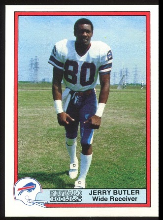 Jerry Butler 1980 Bells Bills football card