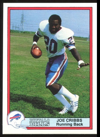 Joe Cribbs 1980 Bells Bills football card