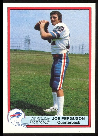 Joe Ferguson 1980 Bells Bills football card