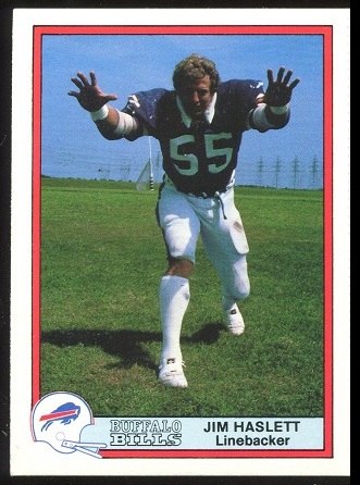 Jim Haslett 1980 Bells Bills football card