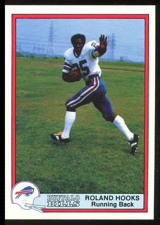 Roland Hooks 1980 Bells Bills football card