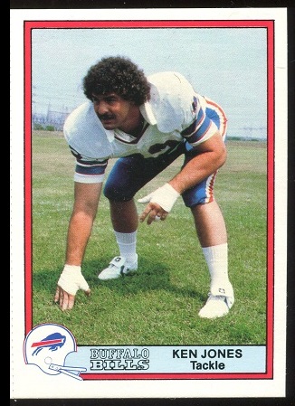 Ken Jones 1980 Bells Bills football card Ken Jones 1980 Bells Bills football card