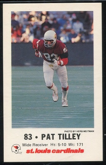 Pat Tilley 1980 Cardinals Police football card