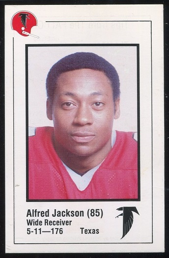 Alfred Jackson 1980 Falcons Police football card