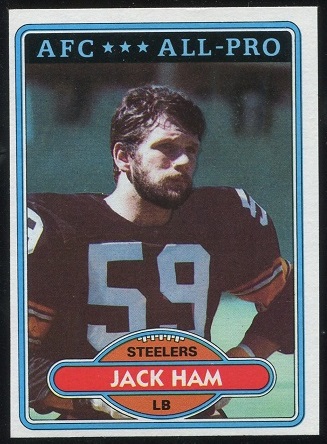 Jack Ham 1980 Topps football card Jack Ham 1980 Topps football card