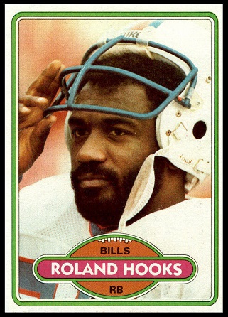 Roland Hooks 1980 Topps football card