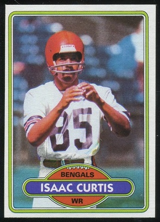 Isaac Curtis 1980 Topps football card Isaac Curtis 1980 Topps football card