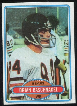 Brian Baschnagel 1980 Topps football card