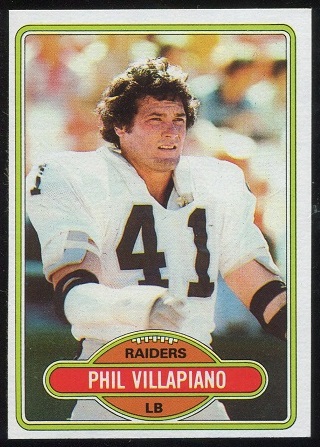 Phil Villapiano 1980 Topps football card