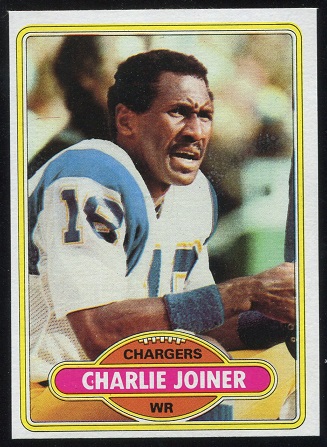 Charlie Joiner 1980 Topps football card