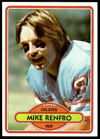 Mike Renfro 1980 Topps football card