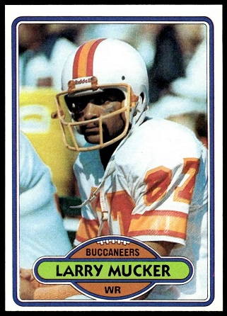Larry Mucker 1980 Topps football card