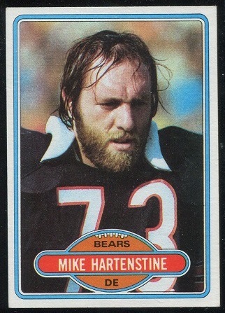 Mike Hartenstine 1980 Topps football card