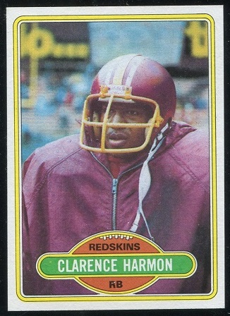 Clarence Harmon 1980 Topps football card Clarence Harmon 1980 Topps football card