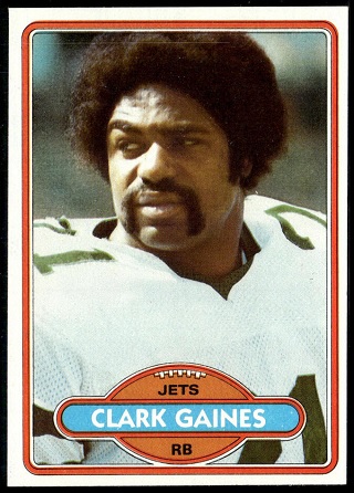 Clark Gaines 1980 Topps football card