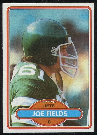 Joe Fields 1980 Topps football card