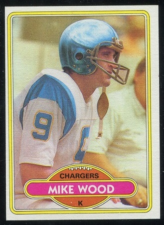 Mike Wood 1980 Topps football card