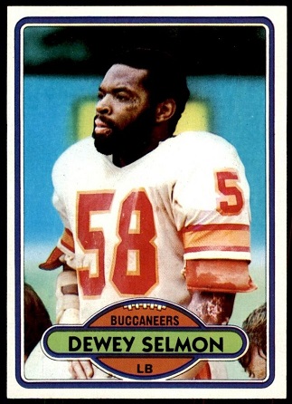 Dewey Selmon 1980 Topps football card