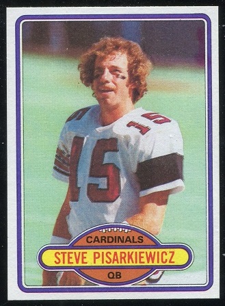 Steve Pisarkiewicz 1980 Topps football card Steve Pisarkiewicz 1980 Topps football card