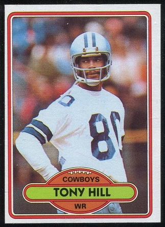Tony Hill 1980 Topps football card