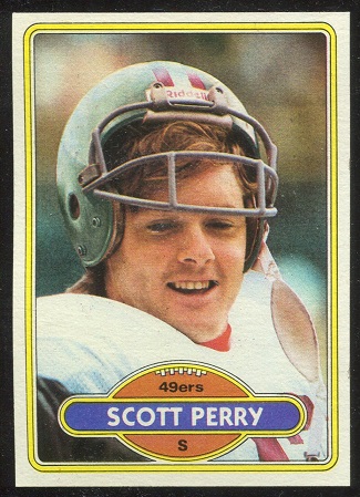 Scott Perry 1980 Topps football card