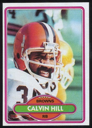 Calvin Hill 1980 Topps football card