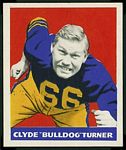 Bulldog Turner 1948 Leaf football card