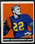 Bobby Layne 1948 Leaf football card