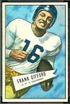 Frank Gifford 1952 Bowman Small football card