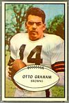 Otto Graham 1953 Bowman football card