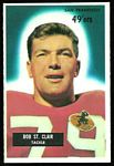 Bob St. Clair 1955 Bowman football card
