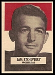 1959 Wheaties CFL Sam Etcheverry
