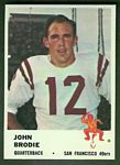 John Brodie 1961 Fleer football card