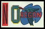 1961 Topps Flocked Sticker: Oregon Ducks