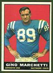 Gino Marchetti 1961 Topps football card