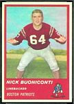 1963 Fleer Nick Buoniconti