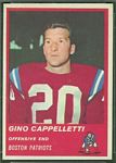 Gino Cappelletti 1963 Fleer football card